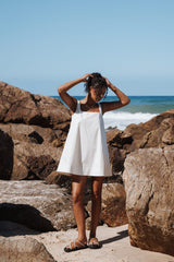Kora Mini Dress - Chalk White