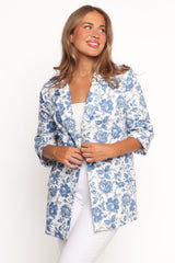 Billie Blazer - White/Blue