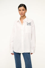 CUSTOM  x C.BONZ CLASSIC OVERSIZED SHIRT | WHITE