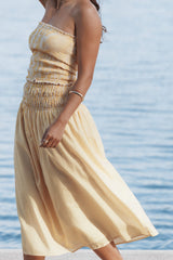 Salome Maxi Skirt - Mango Stripe