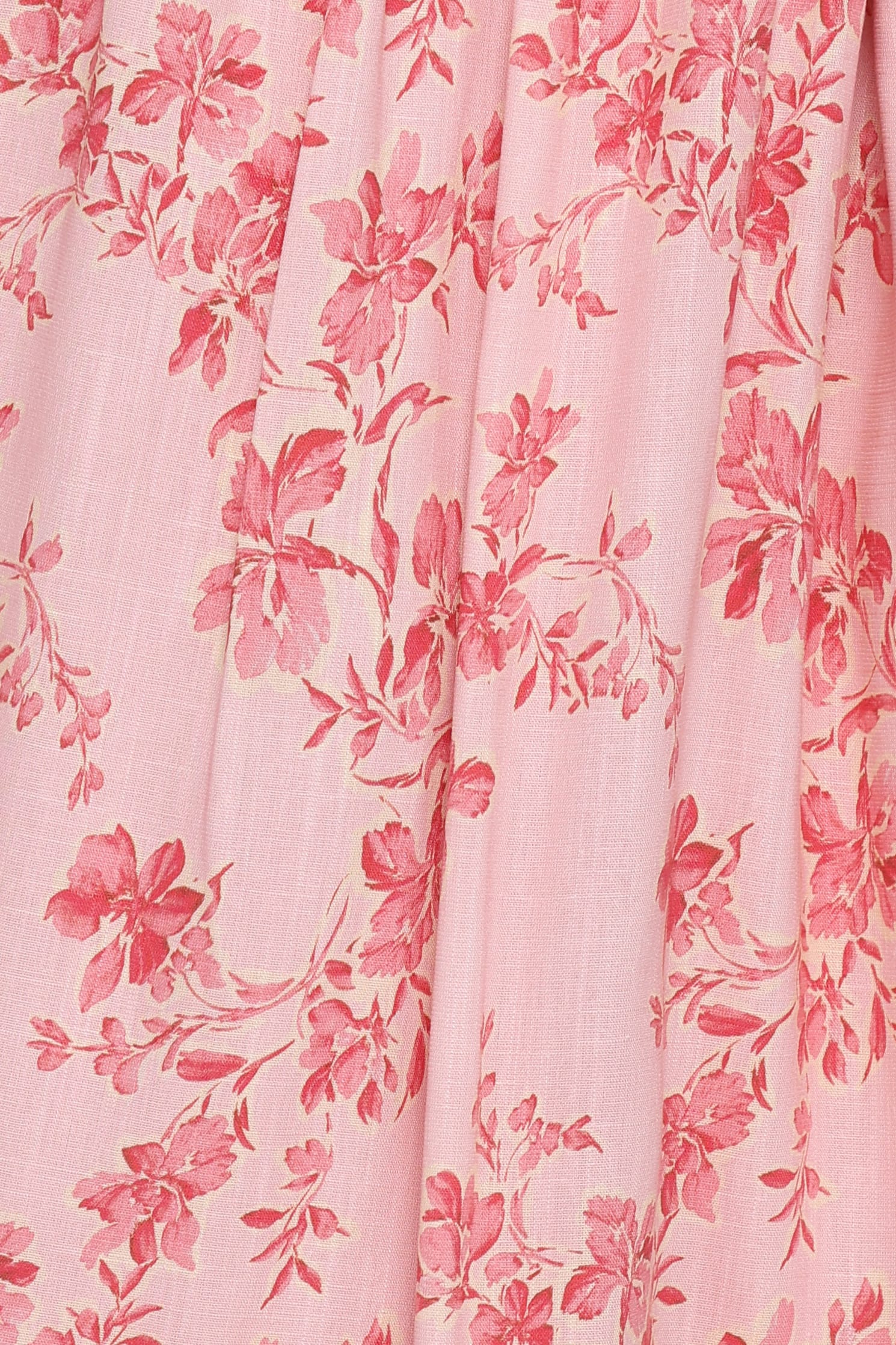 Tyler Drop Waist Maxi Skirt - Rose Pink Floral