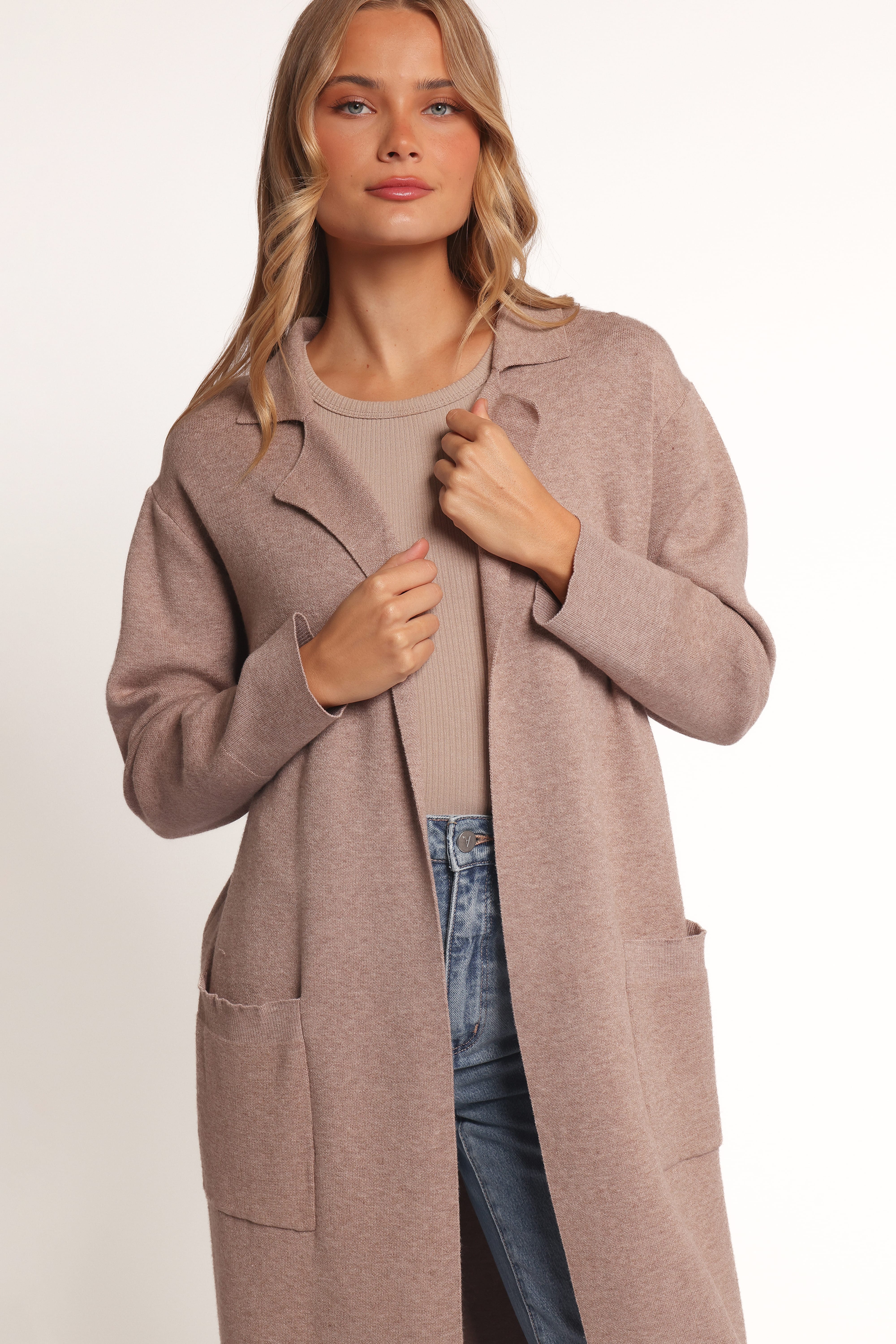 Venda Coatigan - Light Brown